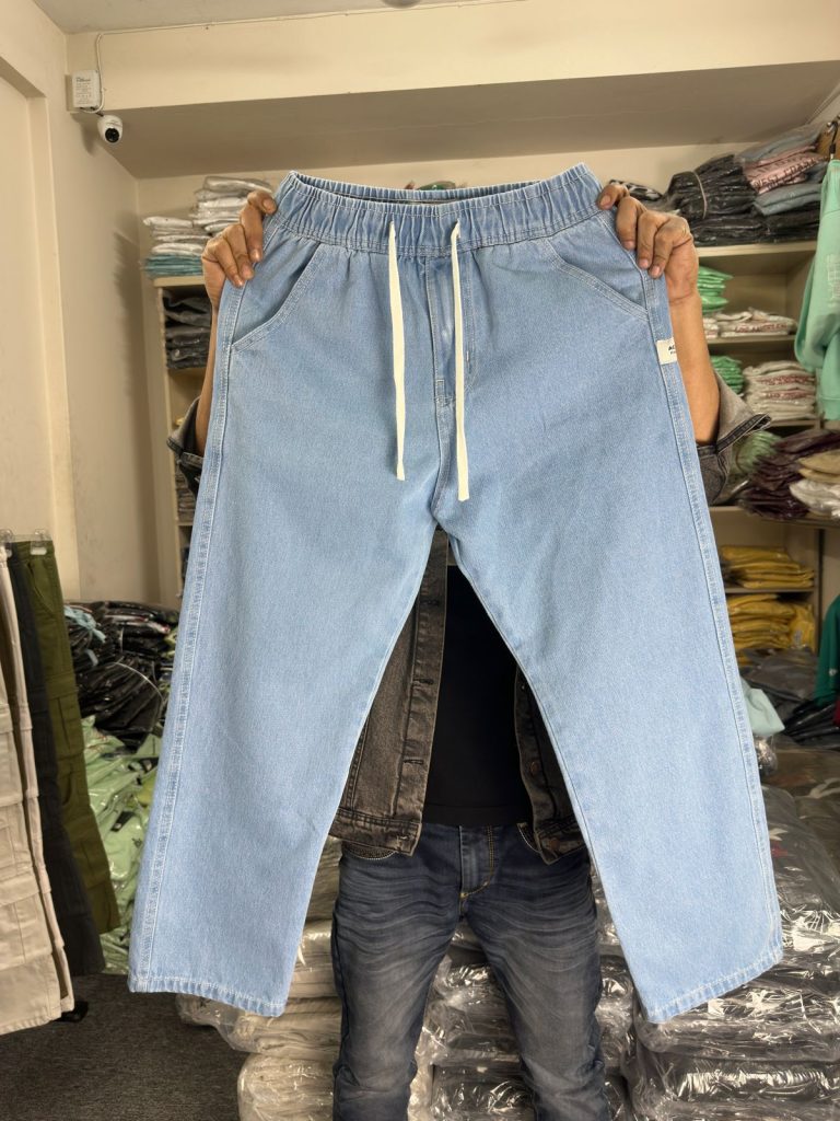 Denim Trouser- Light Green